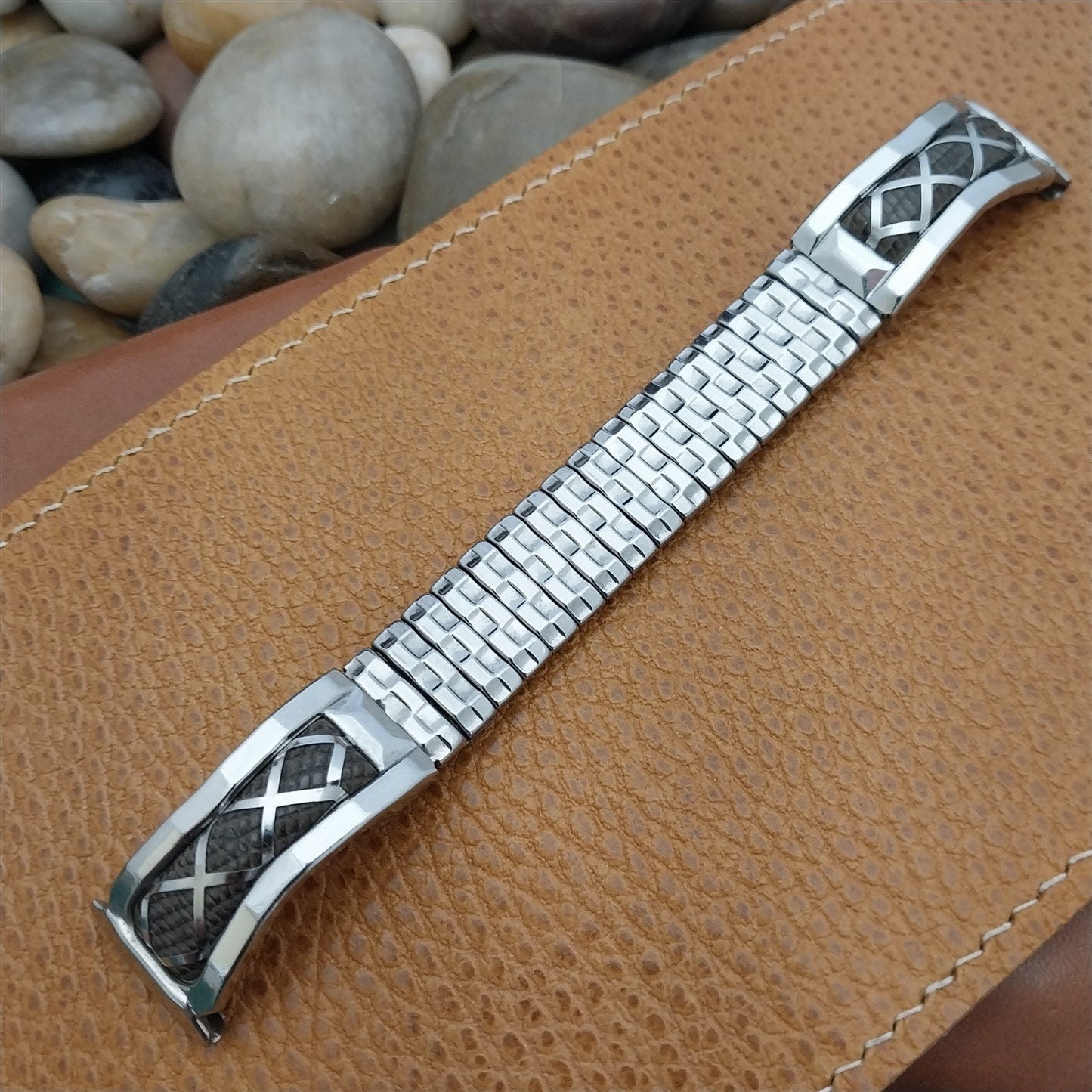 16mm 18mm Lizard & Stainless Steel Eton Classic Unused 1950s Vintage Watch Band