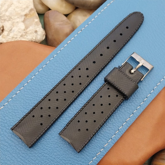 18mm SUB Swiss Perforated Tropical Diver Strap Unused 1960s Vintage Watch Band