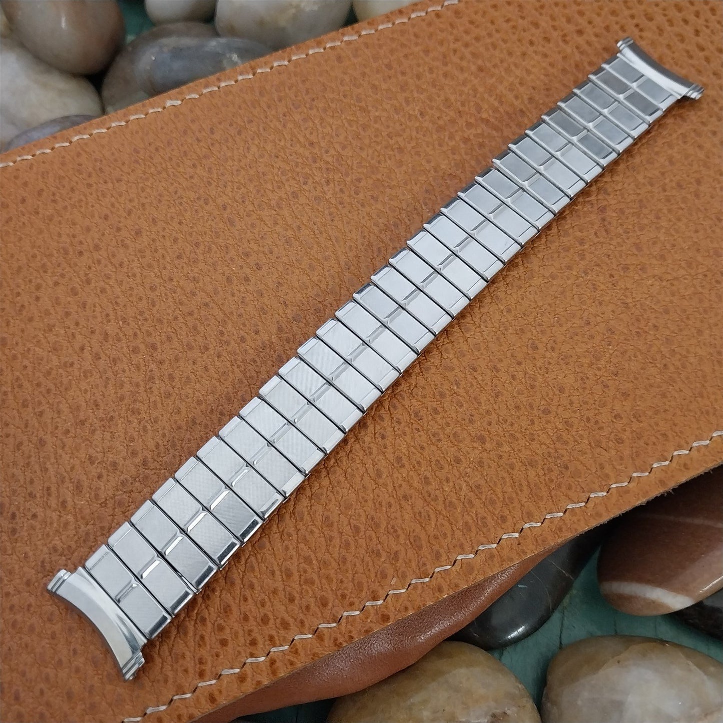 Vintage 1950s Stainless Steel Duchess Benrus Unused Expansion Watch Band