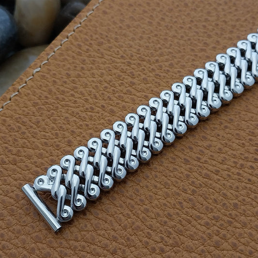 12k White Gold-Filled JB Champion Corsican Unused MCM 1950s Vintage Watch Band