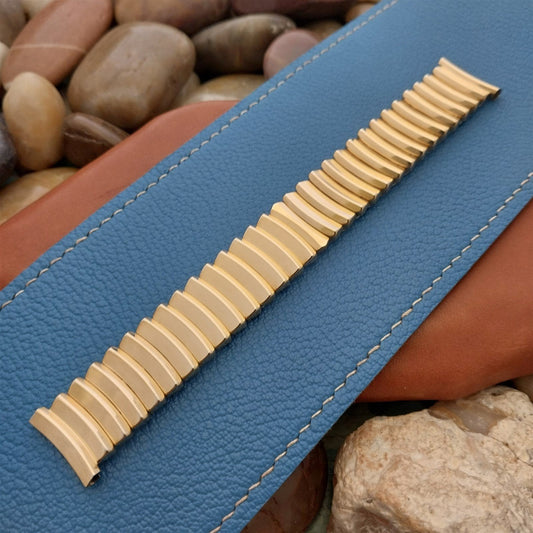 19mm 18mm 1950s Gold-Filled JB Champion Golden Coin Unused Vintage Watch Band