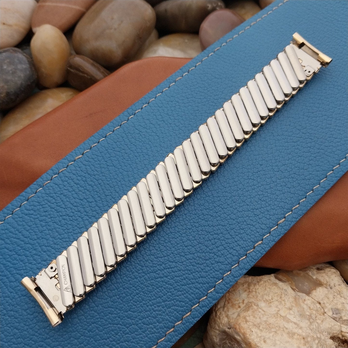 19mm 18mm 1950s Gold-Filled JB Champion Golden Coin Unused Vintage Watch Band