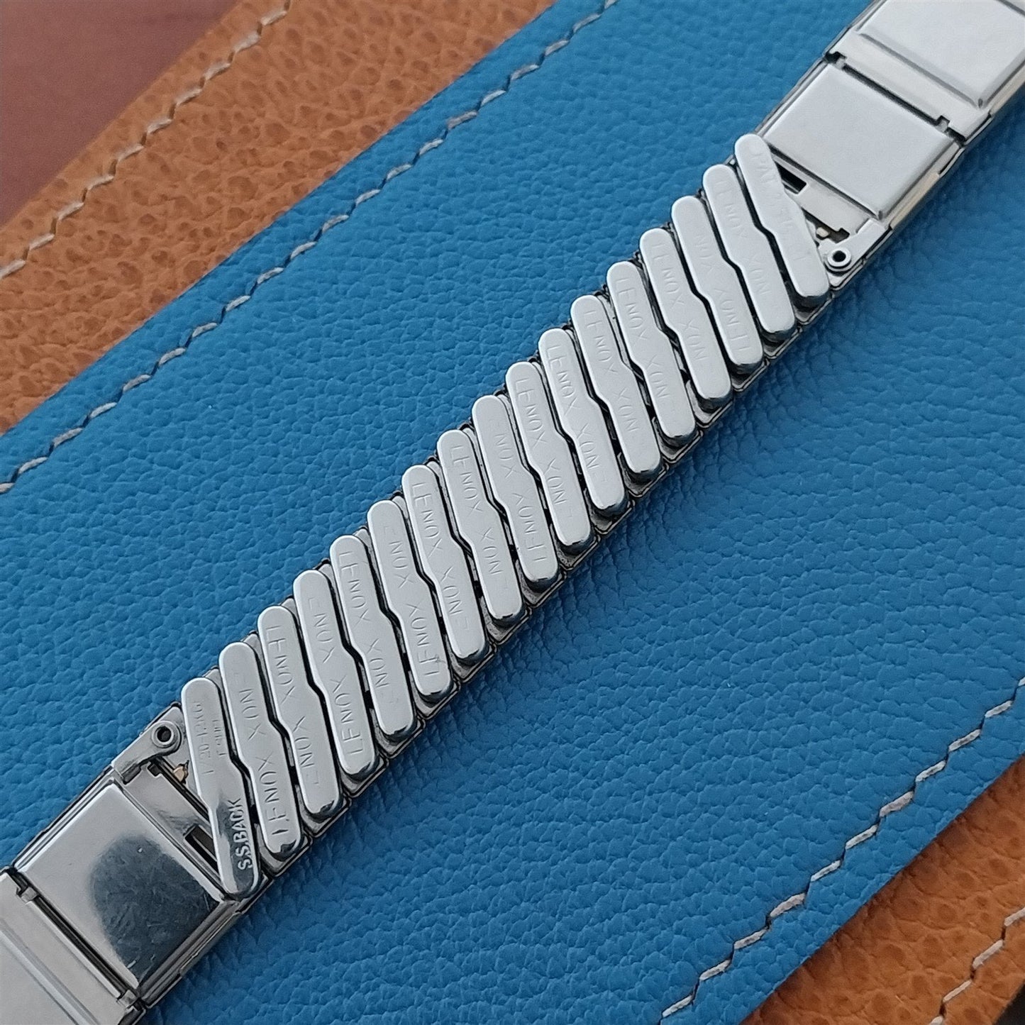 Classic NOS 16mm 5/8" Lenox USA Gold-Filled & Lizard 1950s Vintage Watch Band