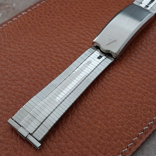 18mm 19mm 1960s Long JB Champion Classic Stainless Steel nos Vintage Watch Band