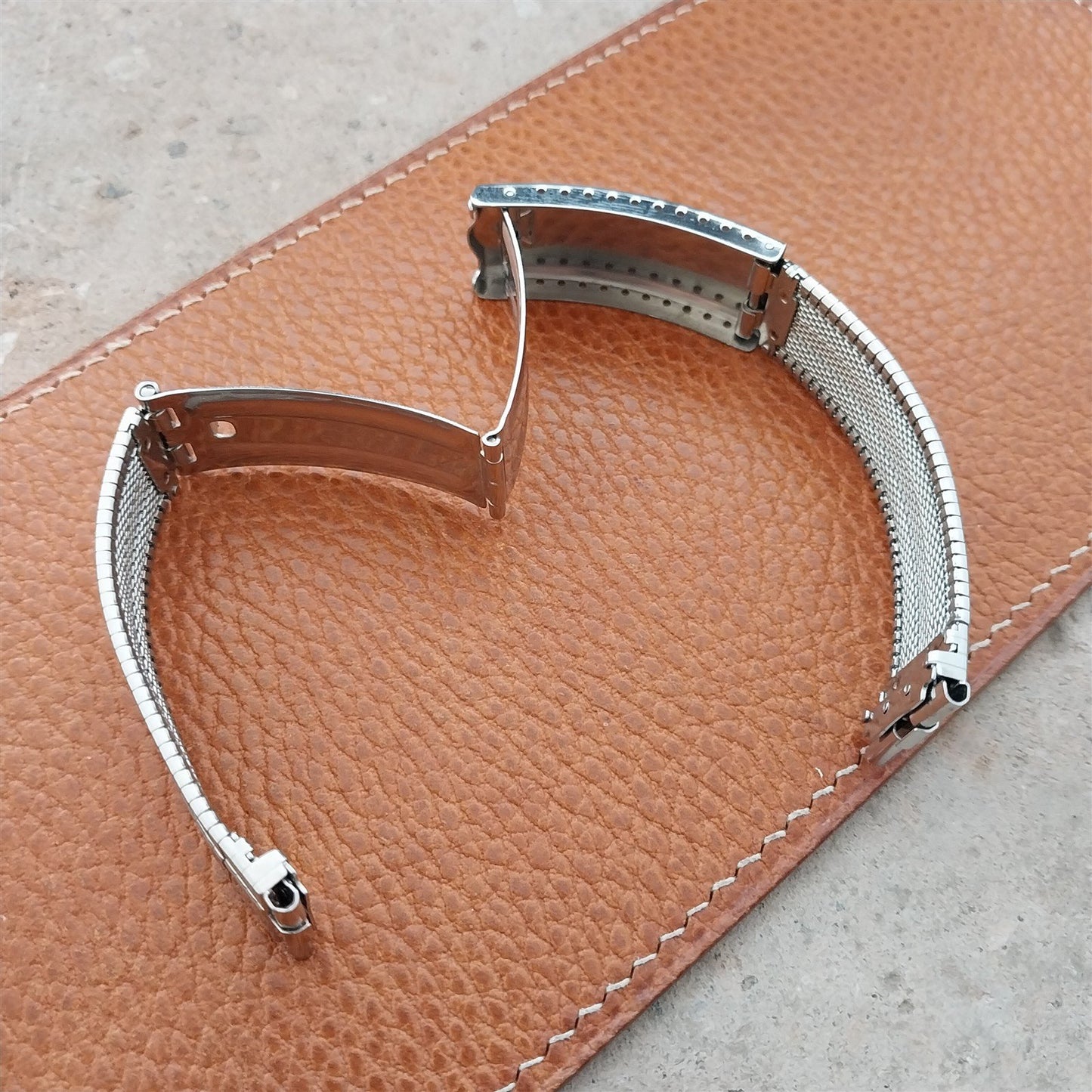 18mm 19mm 1960s Long JB Champion Classic Stainless Steel nos Vintage Watch Band
