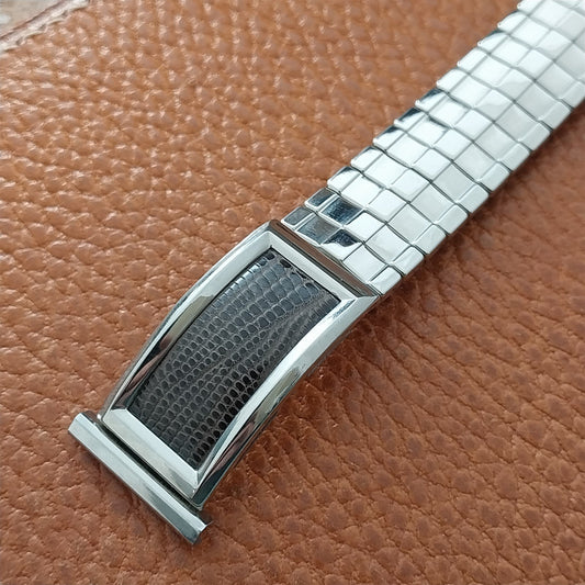 17mm 18mm 19mm Stainless Steel & Lizard Bellavance Vintage Watch Band