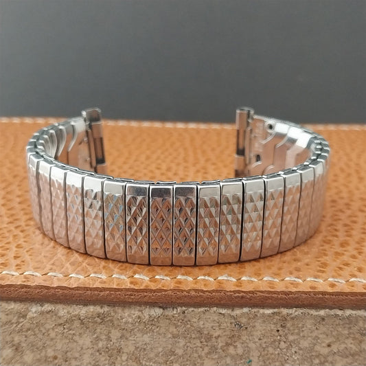17.2mm Finesse Stainless Steel Classic Stretch Unused 1950s Vintage Watch Band