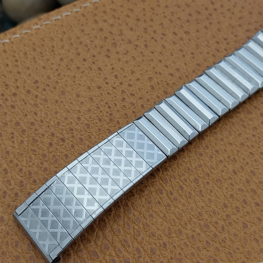 17.2mm 11/16" Mira-Flex Stainless Steel nos 1960s Unused Vintage Watch Band