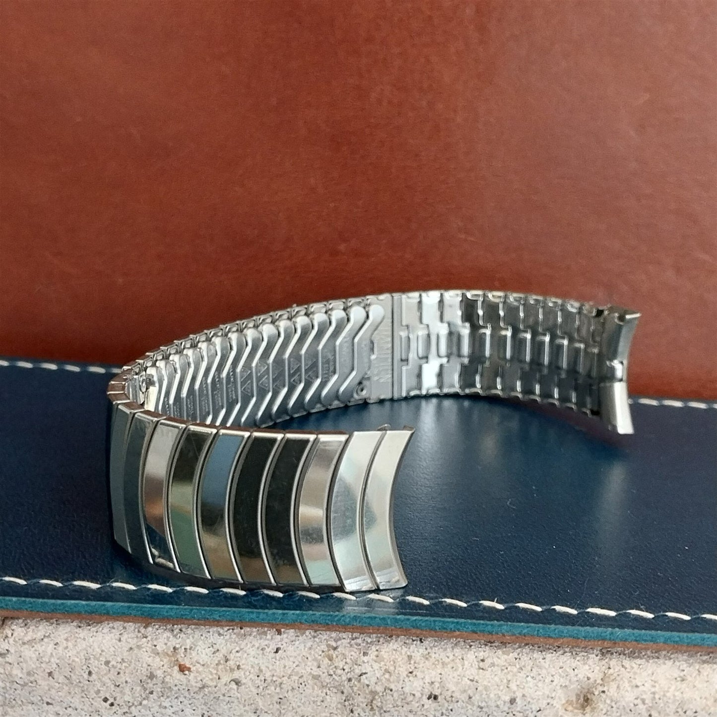 Vintage 17.2mm White Gold Filled JB Champion Classic 1950s nos Unused Watch Band