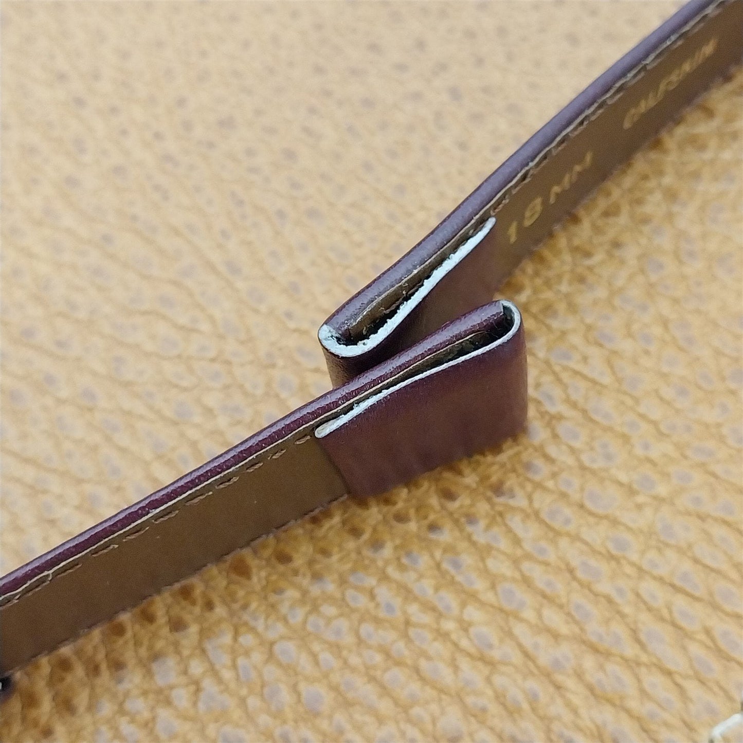 18mm Military Wire Lug New Old Mormac Calf Leather nos Vintage Watch Band