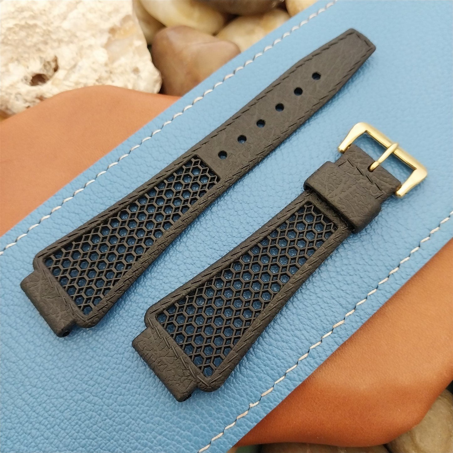 18mm Skindiver Golay Playa Swiss Tropical Scuba nos 1970s Vintage Watch Strap