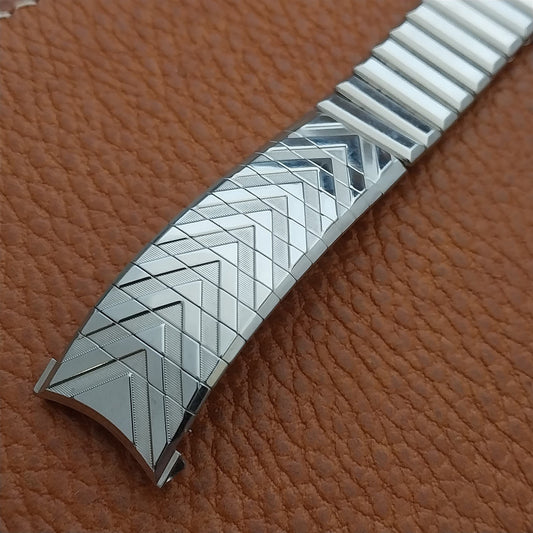 19mm 18mm Vintage Watch Band 1960s Stainless Steel Classic Kreisler nos Unused