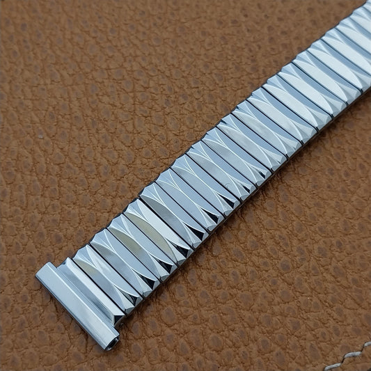 16mm 18mm 19mm 1950s Vintage Watch Band Gemex Classic Stainless Steel Expansion