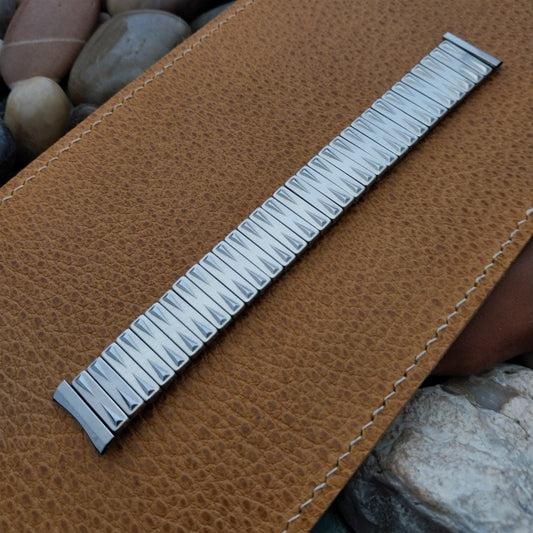Vintage 17.2mm Baldwin Stainless Steel Classic Stretch Unused Watch Band