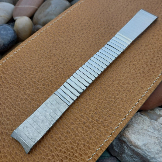 17.2mm Stainless Steel Classic Stretch JB Champion nos 1960s Vintage Watch Band