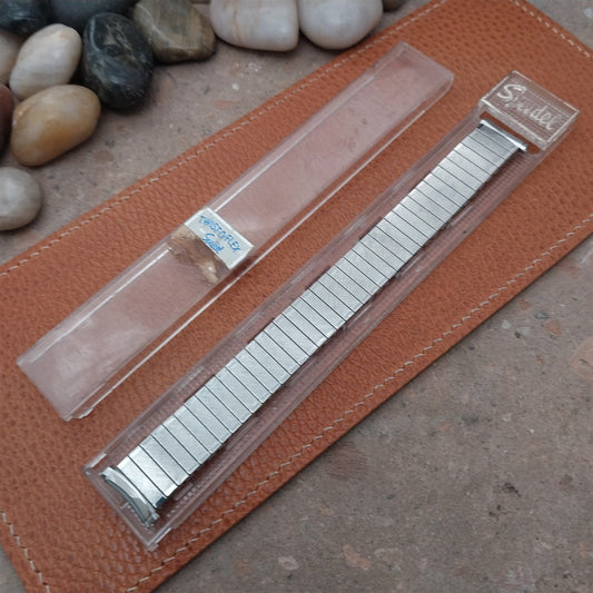 Vintage 17mm 18mm 19mm Stainless Long Speidel Atlantis Unused 1970s Watch Band