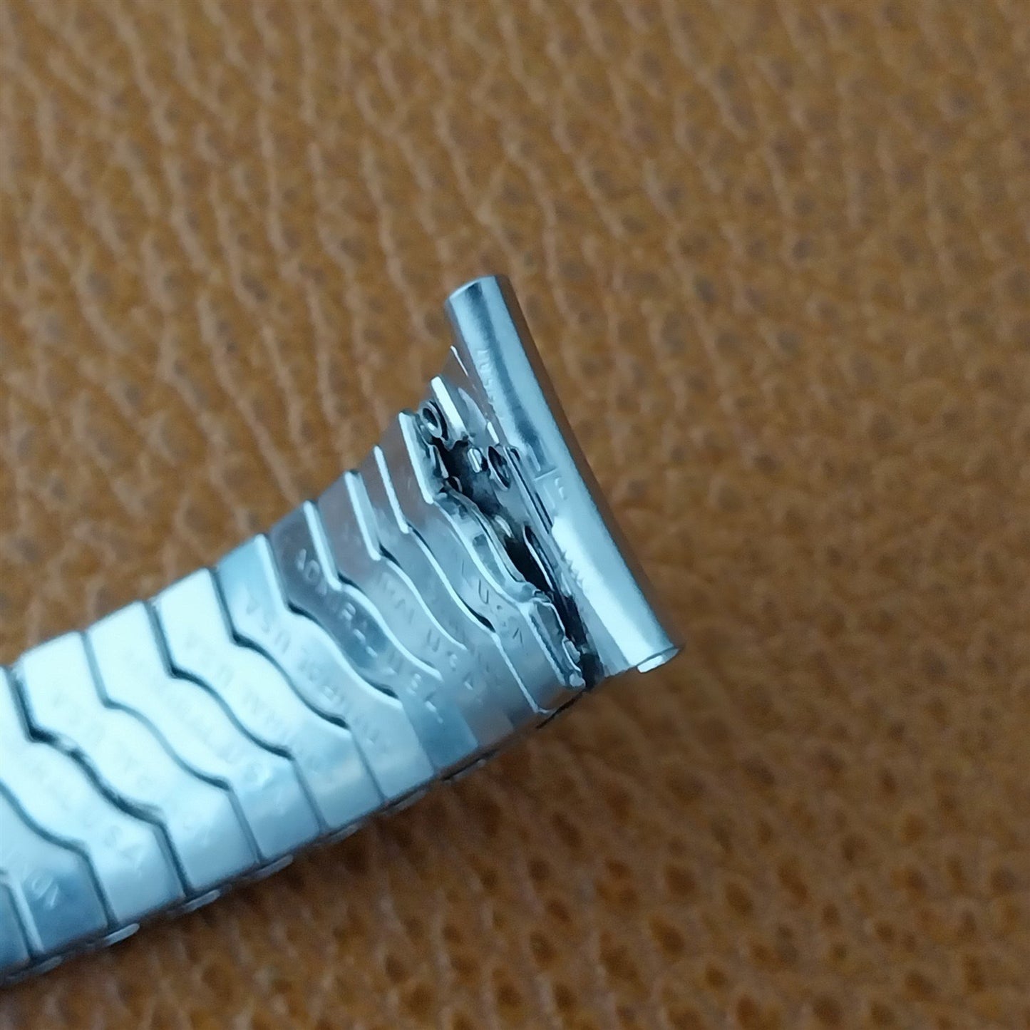 17.2mm Stainless Steel Stretch Expansion Admiral USA Unused Vintage Watch Band