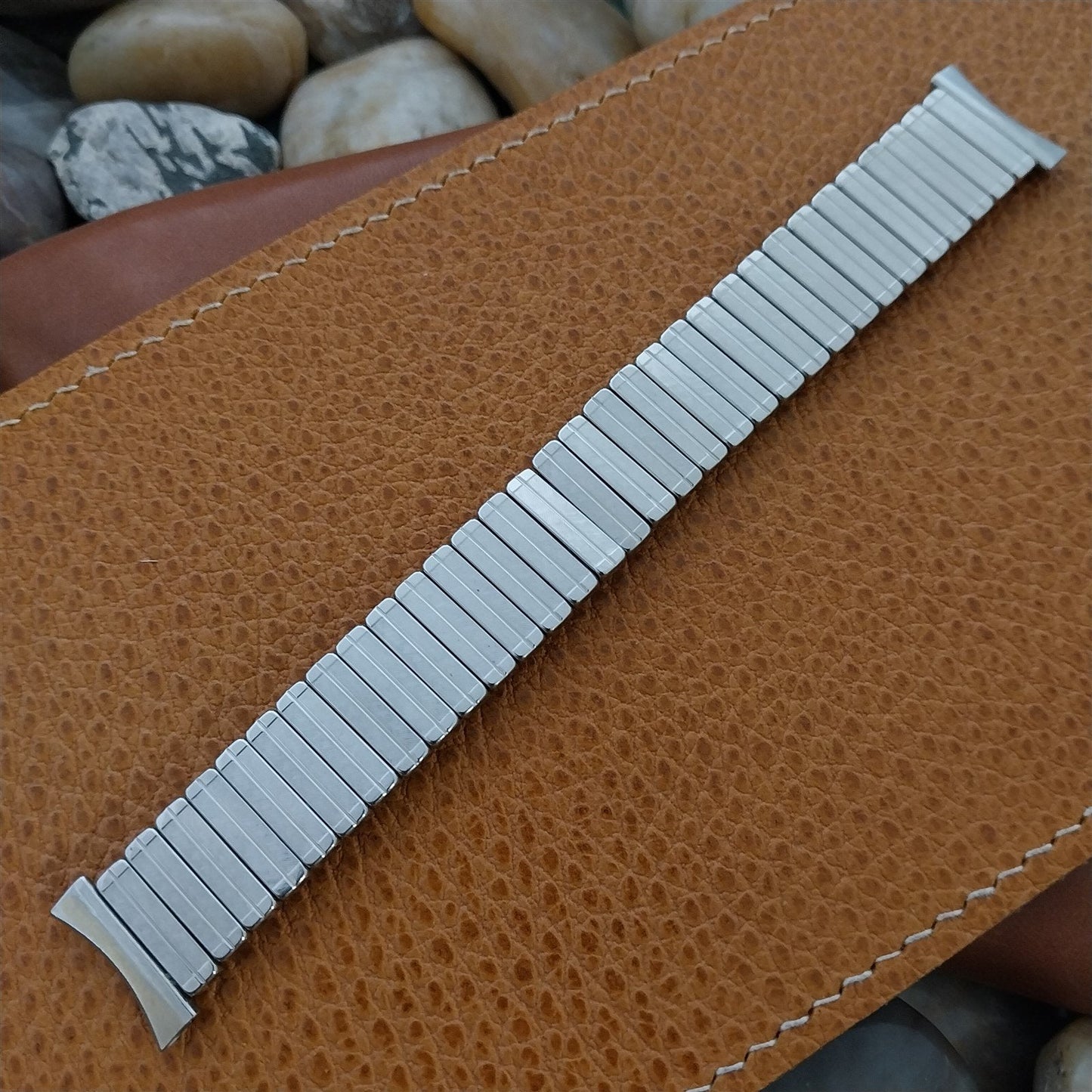 Facile USA Made Expansion 1960s nos Stainless Steel Vintage Watch Band