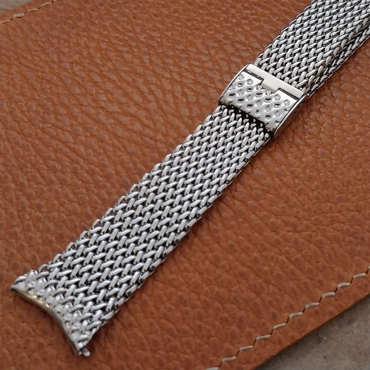 Vintage 19mm Stainless Steel Mesh JB Champion Unused Classic 1960s Watch Band