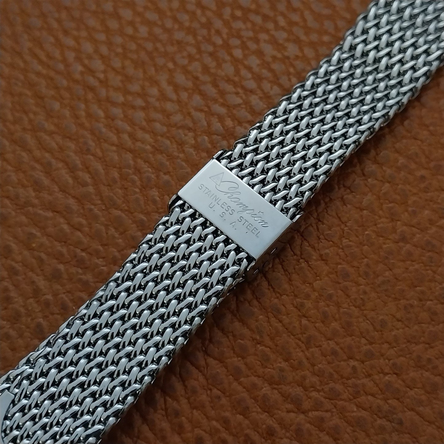 Vintage 19mm Stainless Steel Mesh JB Champion Unused Classic 1960s Watch Band