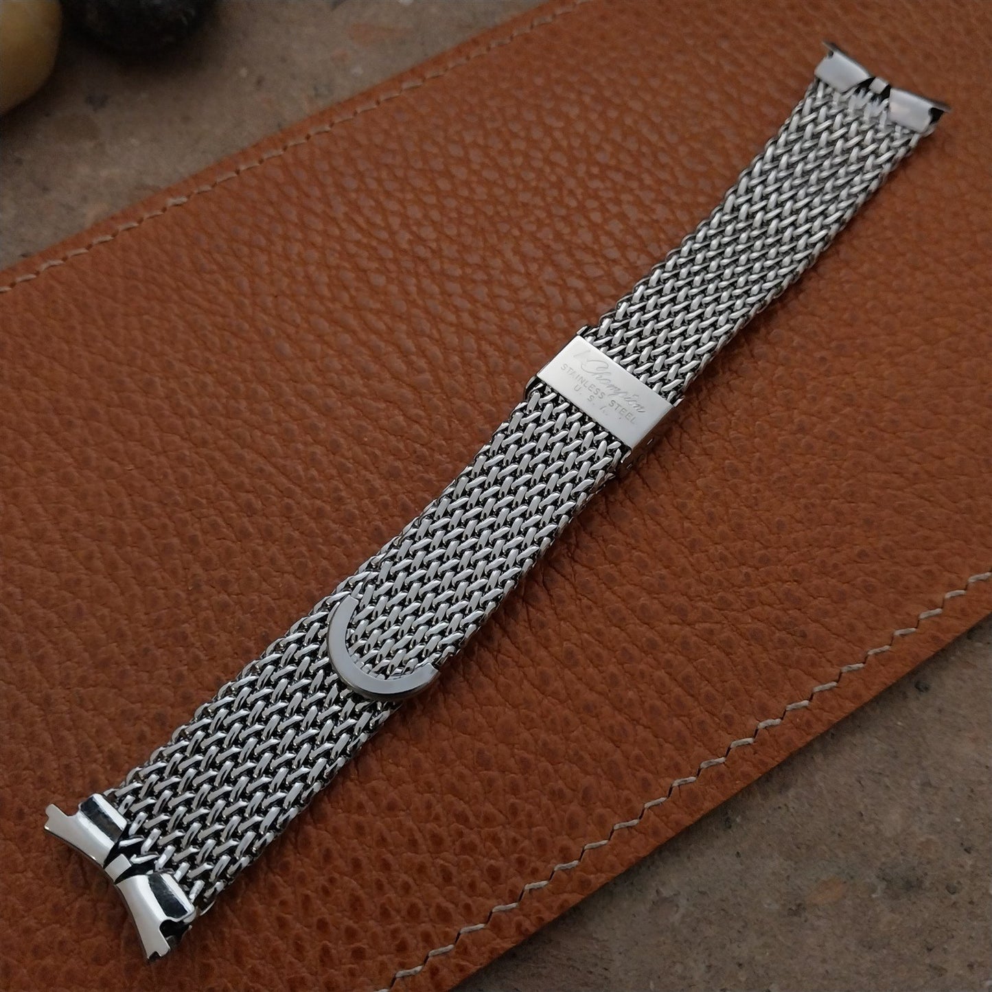 Vintage 19mm Stainless Steel Mesh JB Champion Unused Classic 1960s Watch Band