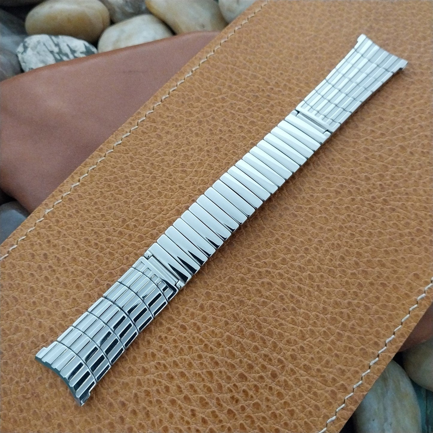 Vintage 19mm Stainless Steel Stretch JB Champion Unused 1960s nos Watch Band