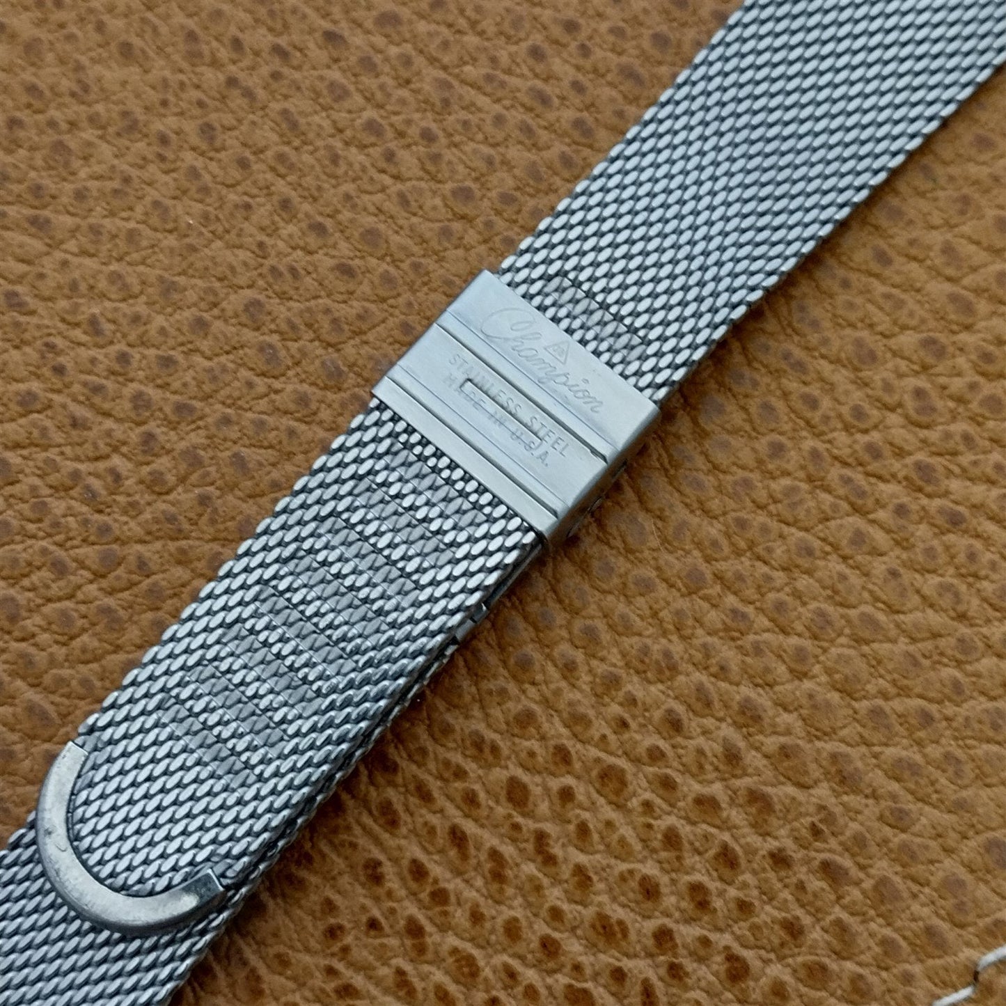 17.2mm Stainless Steel Mesh JB Champion USA Unused 1960s Vintage Watch Band