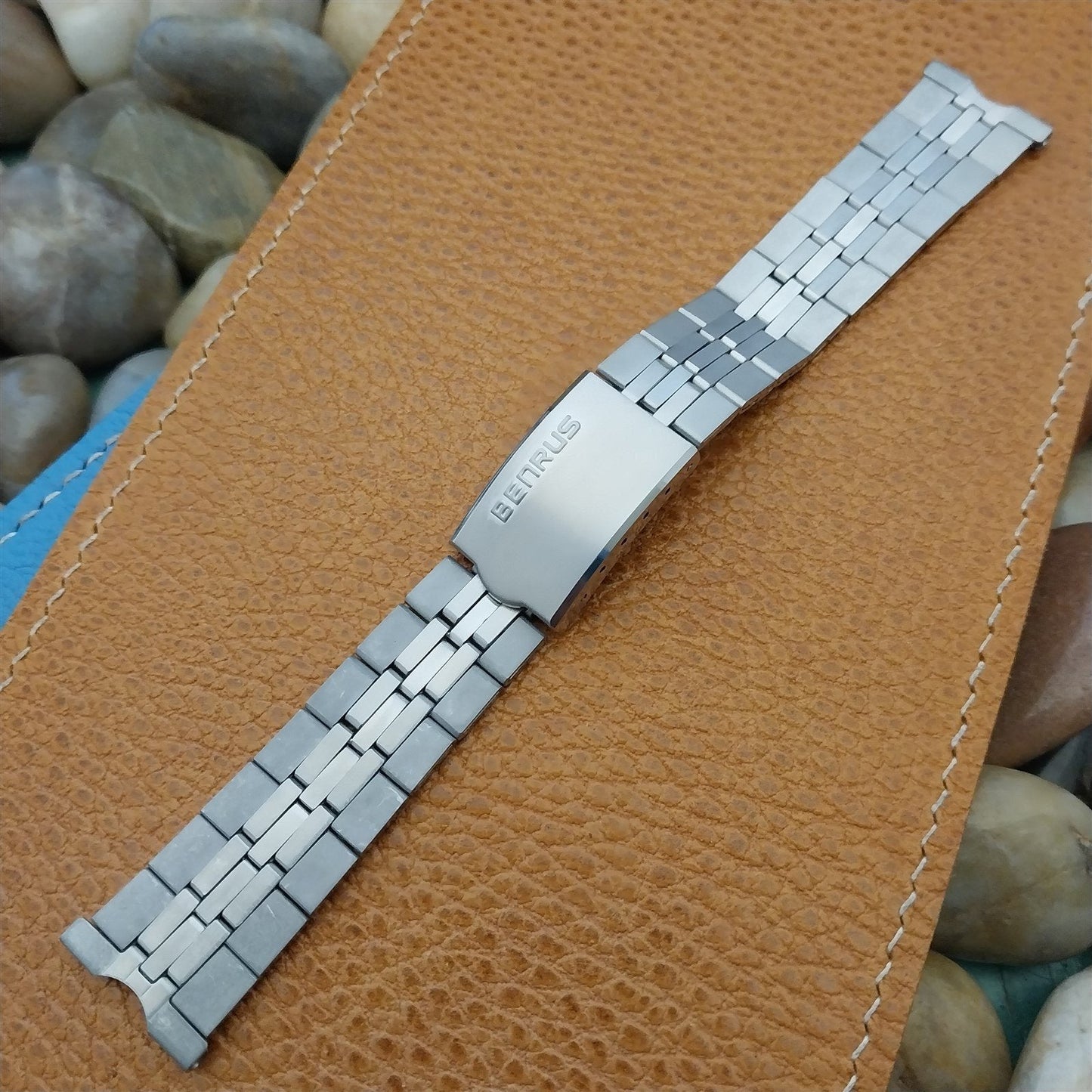 20mm Benrus Stainless Steel Classic Unused nos 1970s Unused Watch Band