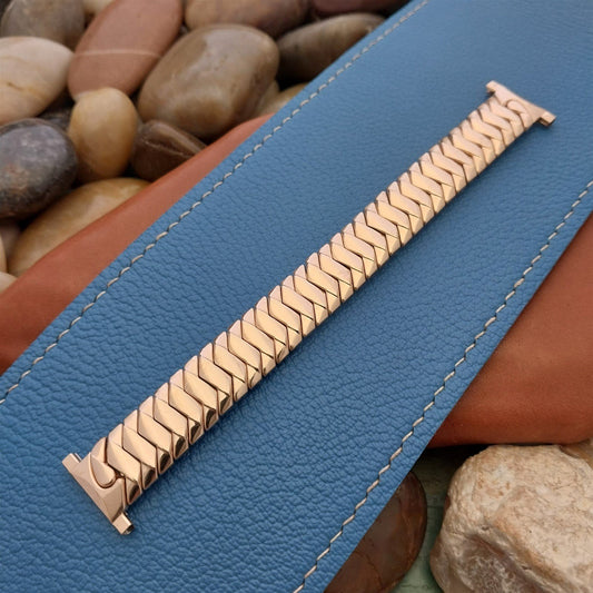 Vintage Rose Gold-Fill Stretch 19mm 16mm JB Champion Classic 1950s Watch Band