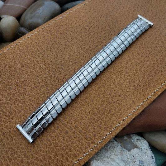 5/8" 16mm 12k White Gold-Filled Classic JB Champion USA 1950s Vintage Watch Band