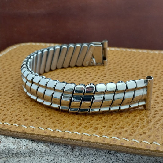 1950s Vintage White Gold-Filled Classic Stretch JB Champion Unused Watch Band