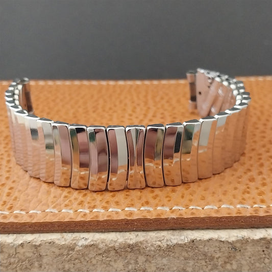 9/16" Stainless Steel JB Champion USA Wide 1950s nos Vintage Watch Band