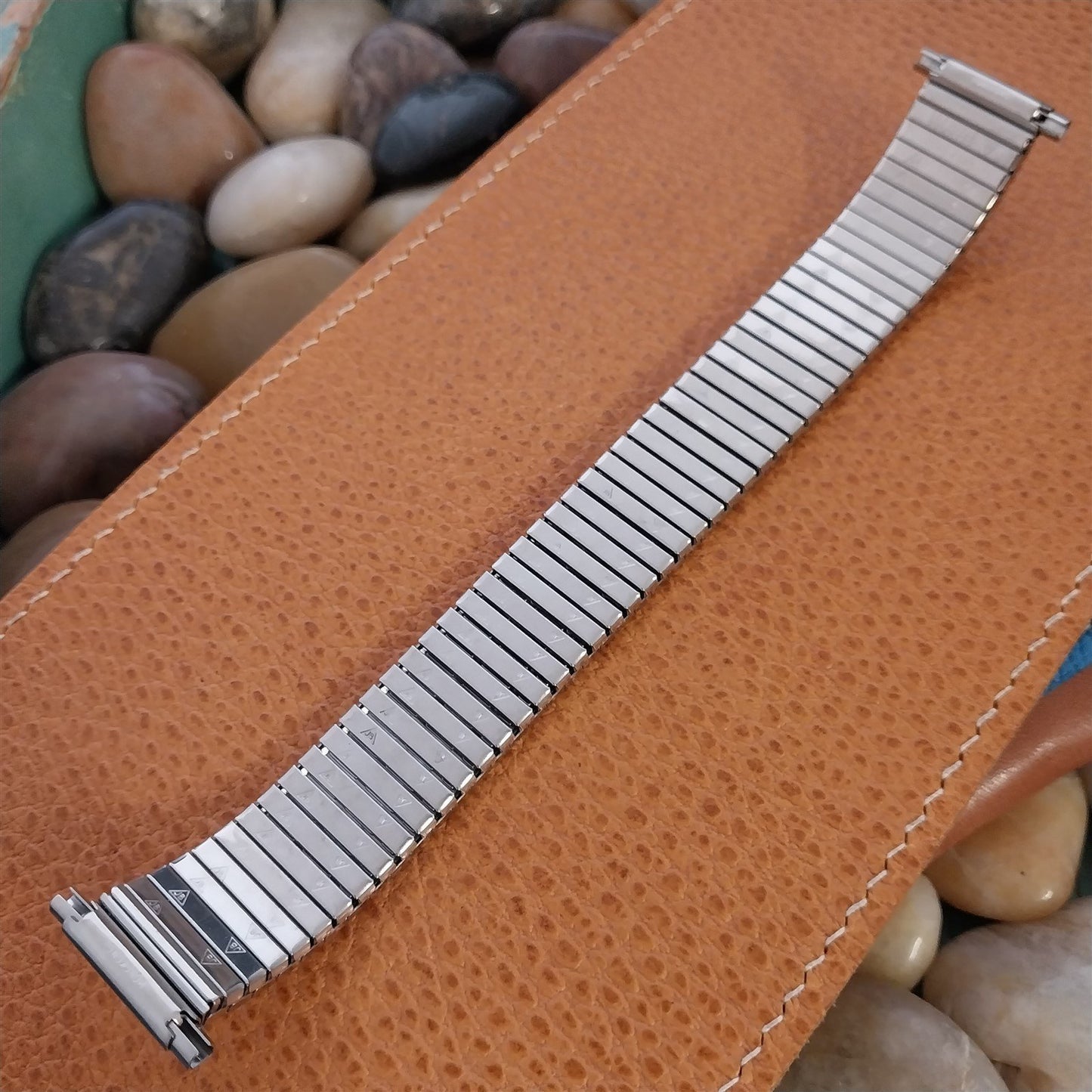 1970s JB Champion 18mm 20mm Stainless Steel Stretch Unused Vintage Watch Band