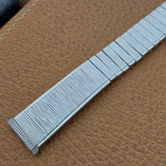 18mm 19mm Stainless Steel Kreisler Expansion Unused nos 1960s Vintage Watch Band