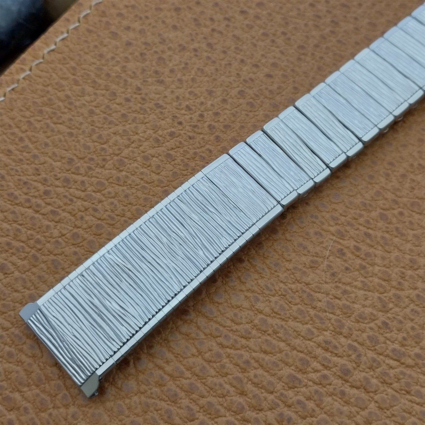 18mm 19mm Stainless Steel Kreisler Expansion Unused nos 1960s Vintage Watch Band