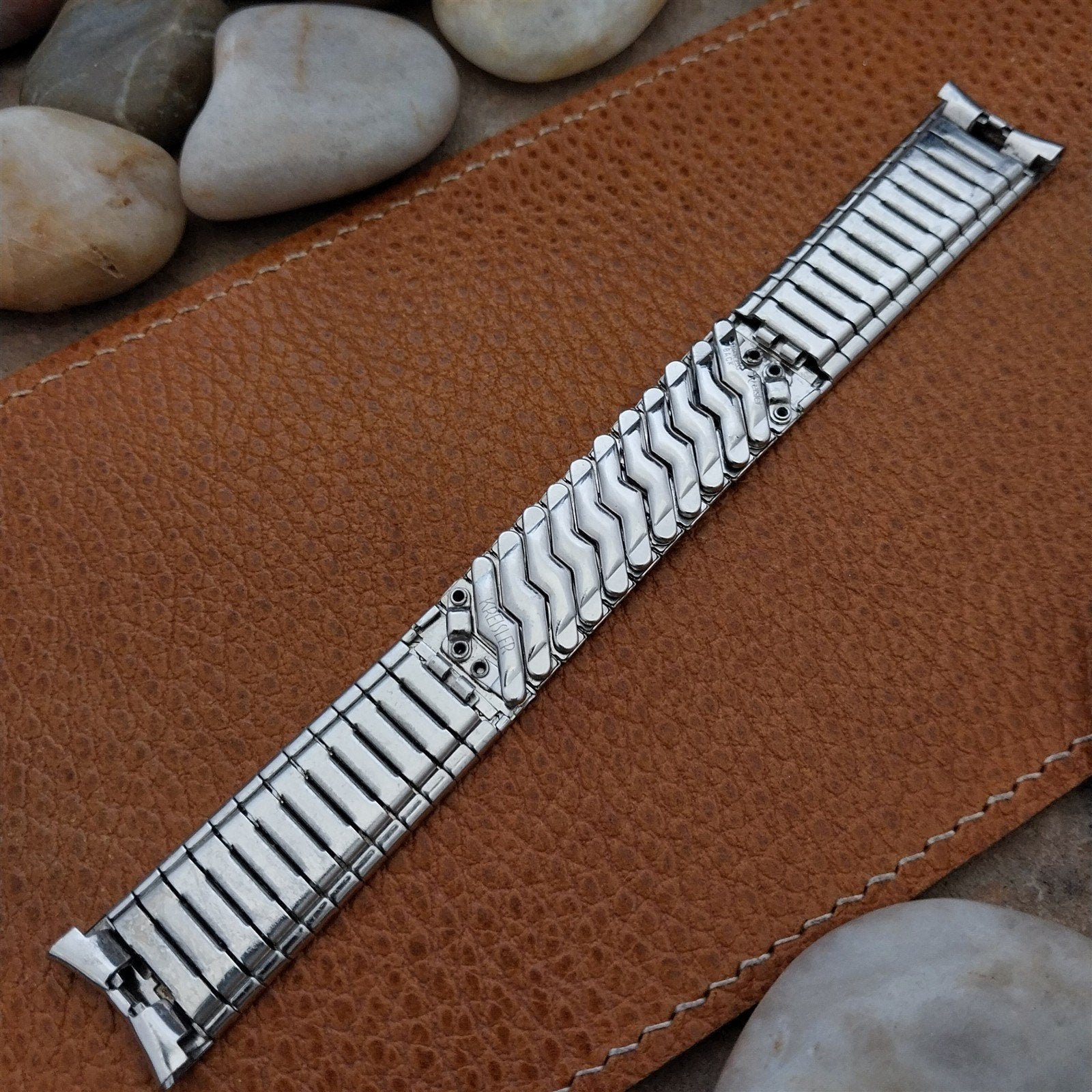 Vintage 17.2mm White Gold-Filled Kreisler Classic Unused NOS 1960s Watch Band