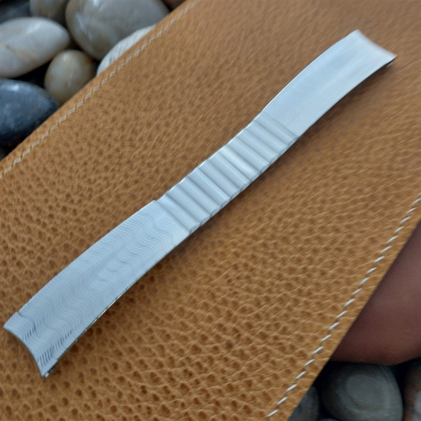 Vintage 17.2mm White Gold-Filled Kreisler nos Unused Classic 1960s Watch Band