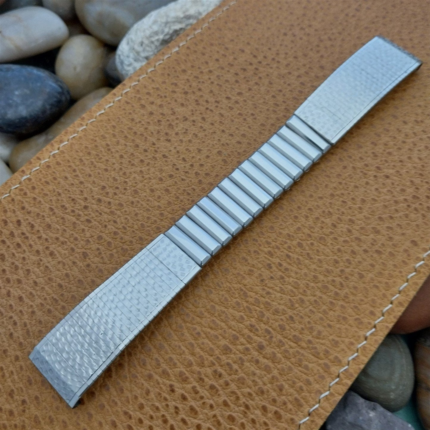 Vintage 17.2mm Kreisler Stainless Steel Classic Stretch Unused 1960s Watch Band