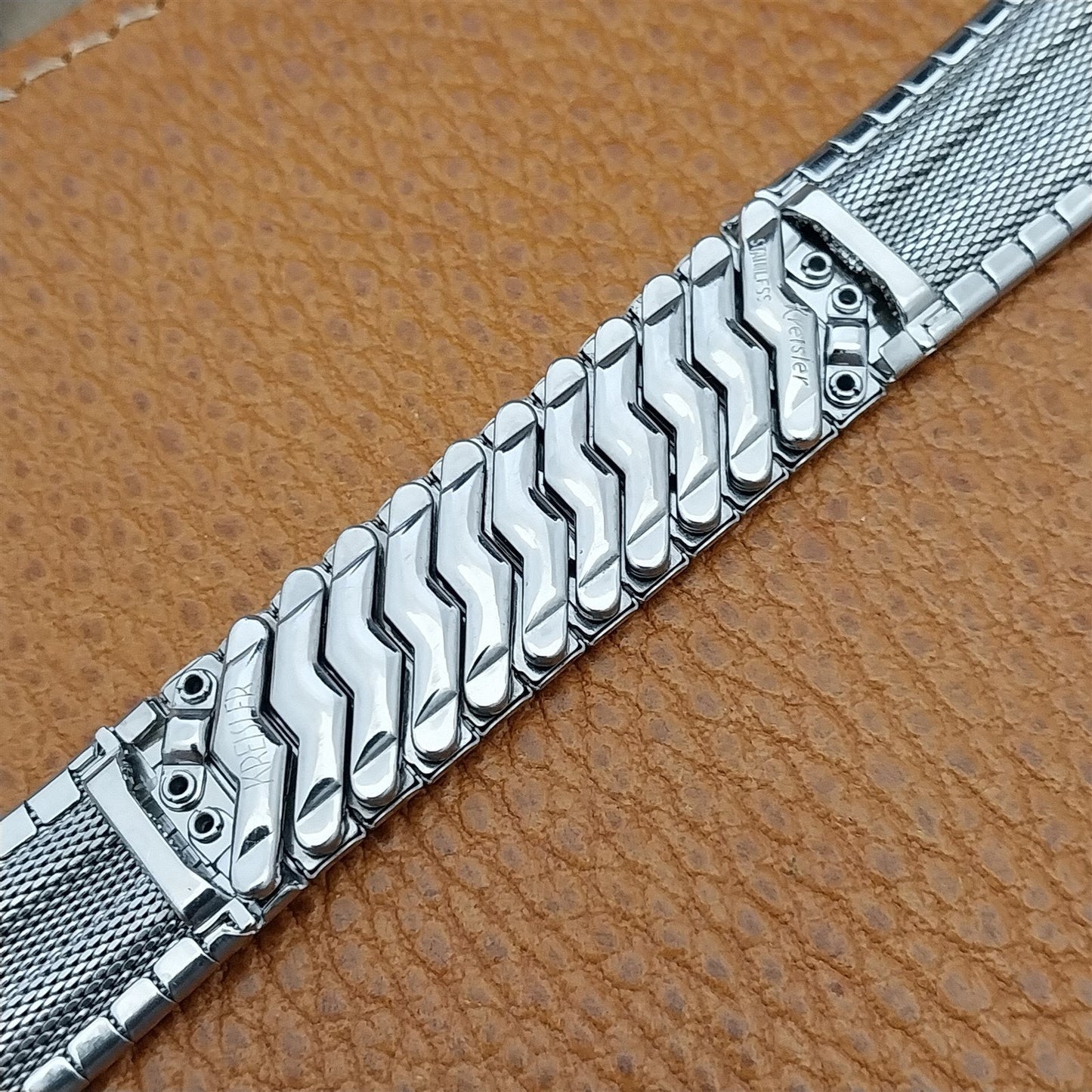 19mm 18mm Kreisler Stainless Steel Mid-Century Unused 1960s Vintage Watch Band