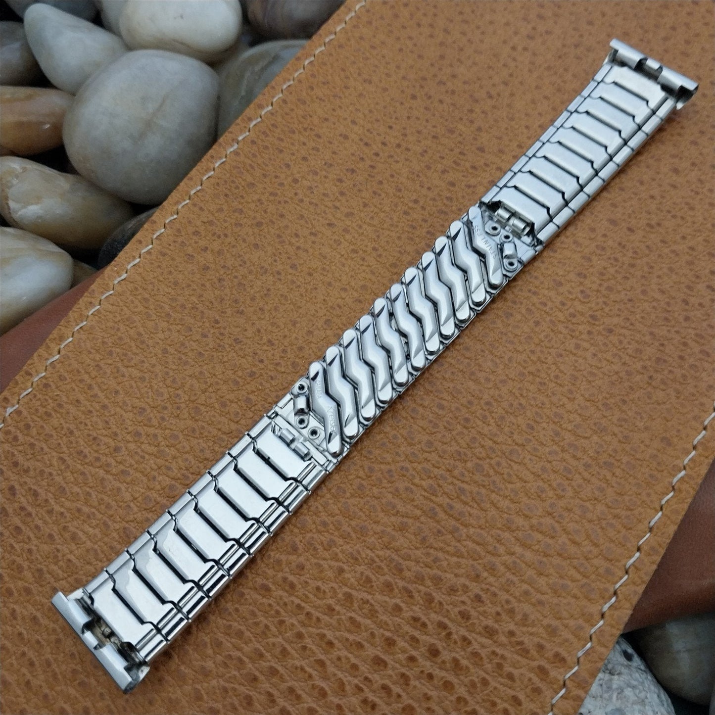 19mm 18mm Kreisler USA Stainless Steel Unused 1960s Unused Vintage Watch Band