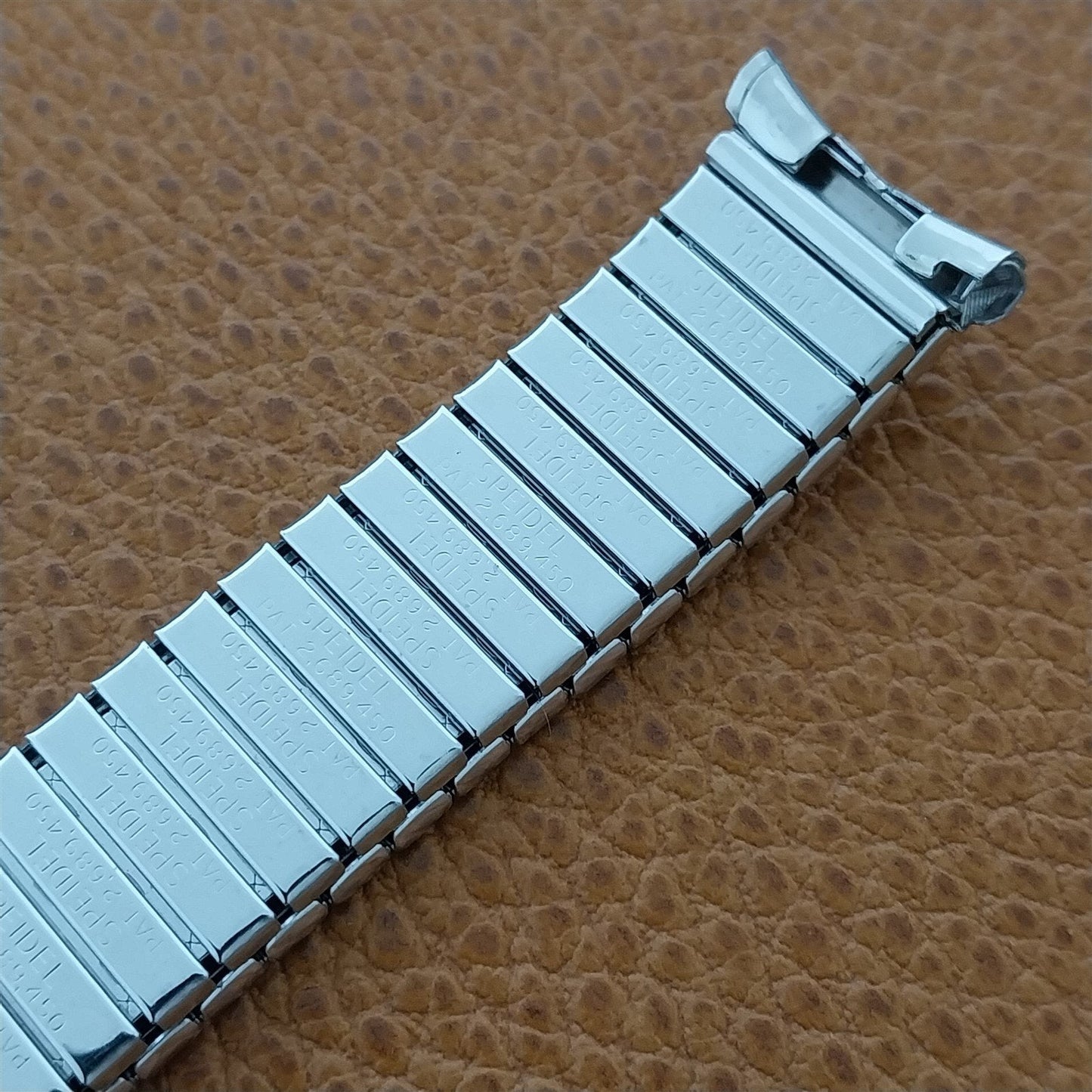 White Gold-Filled Classic nos 1960s Vintage Watch Band Speidel USA Made nos