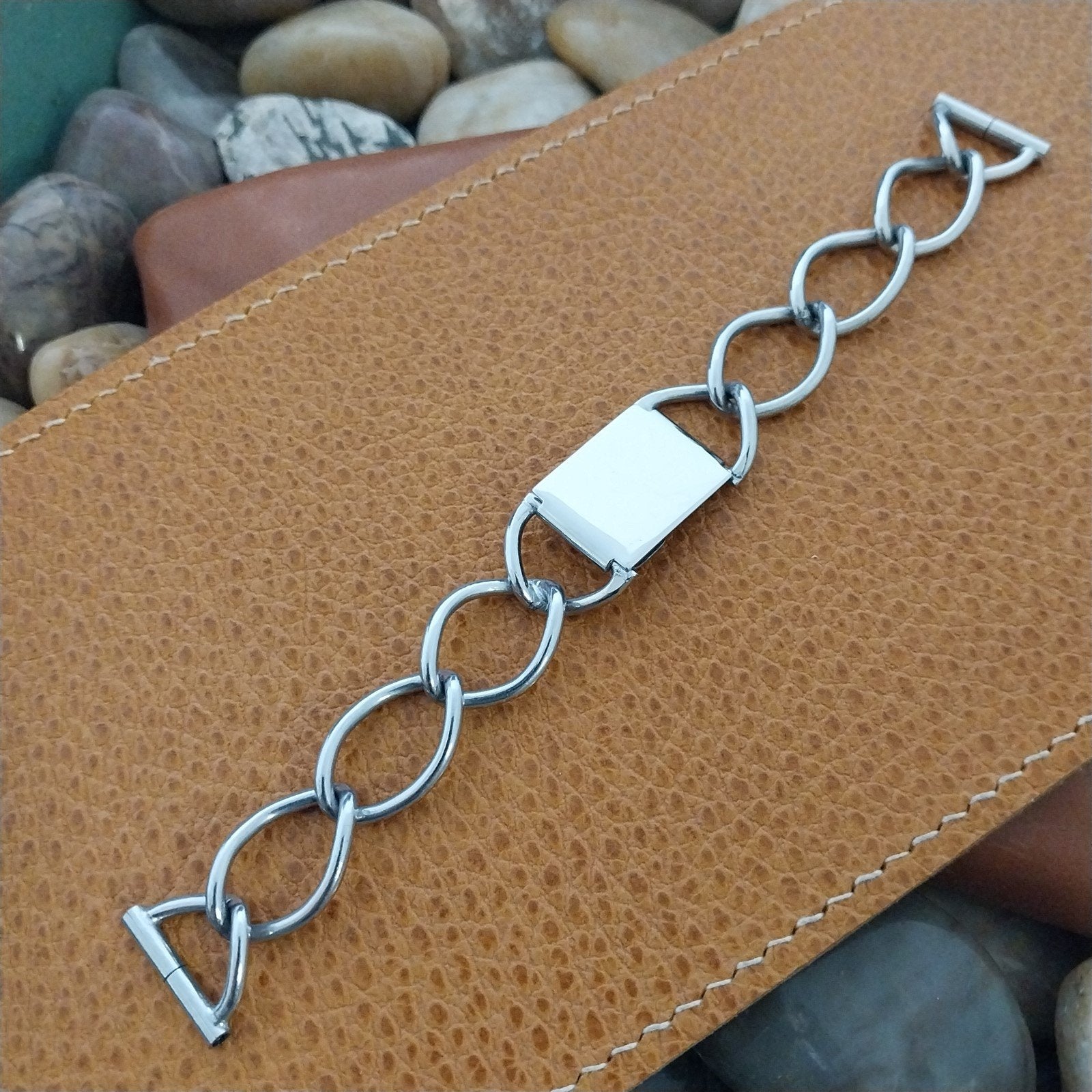 1930s Armbrust Aviator Chrome Plated Pilot nos Vintage Watch Band