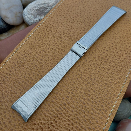 11/16" 17.2mm Stainless Steel 1970s Vintage Watch Band Kestenmade USA nos