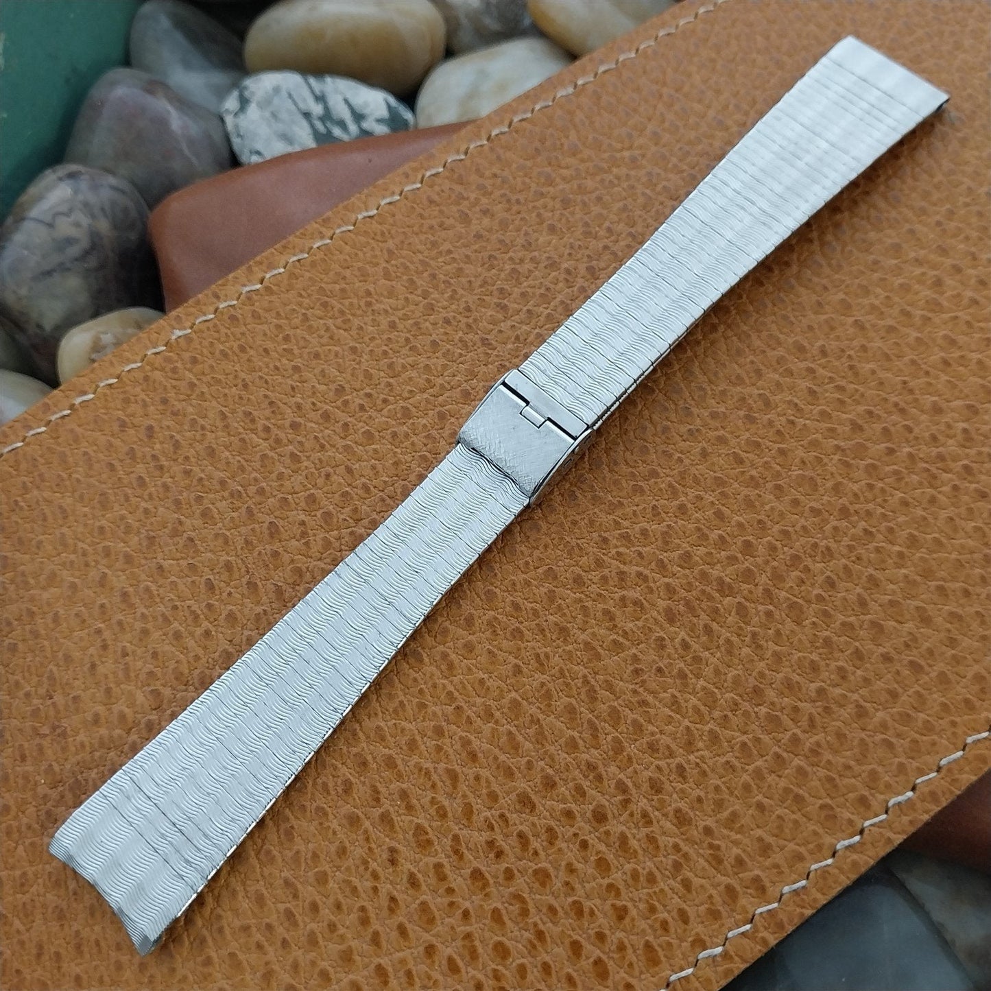 11/16" Kestenmade USA Made nos Stainless Steel Unused 1960s Vintage Watch Band