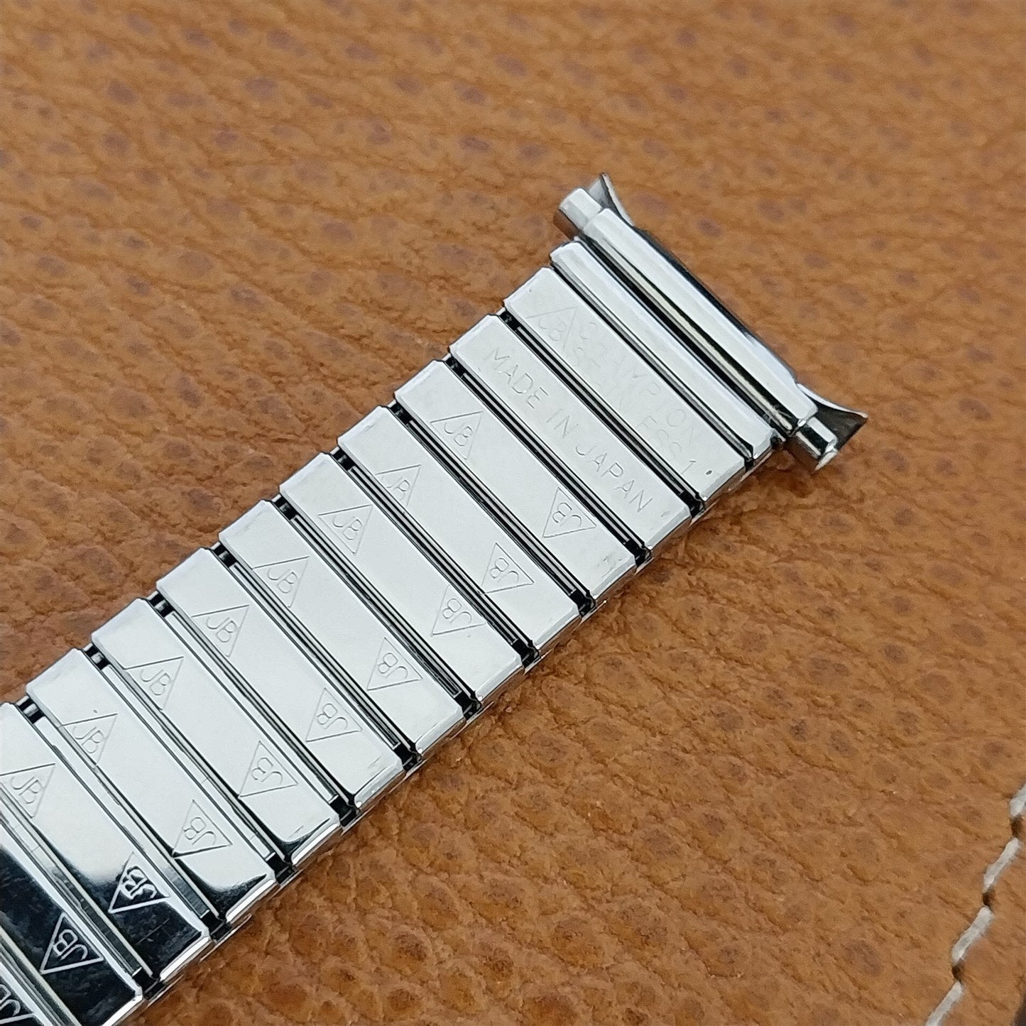 18mm 19mm Stainless Steel Expansion JB Champion nos 1970s Vintage Watch Band