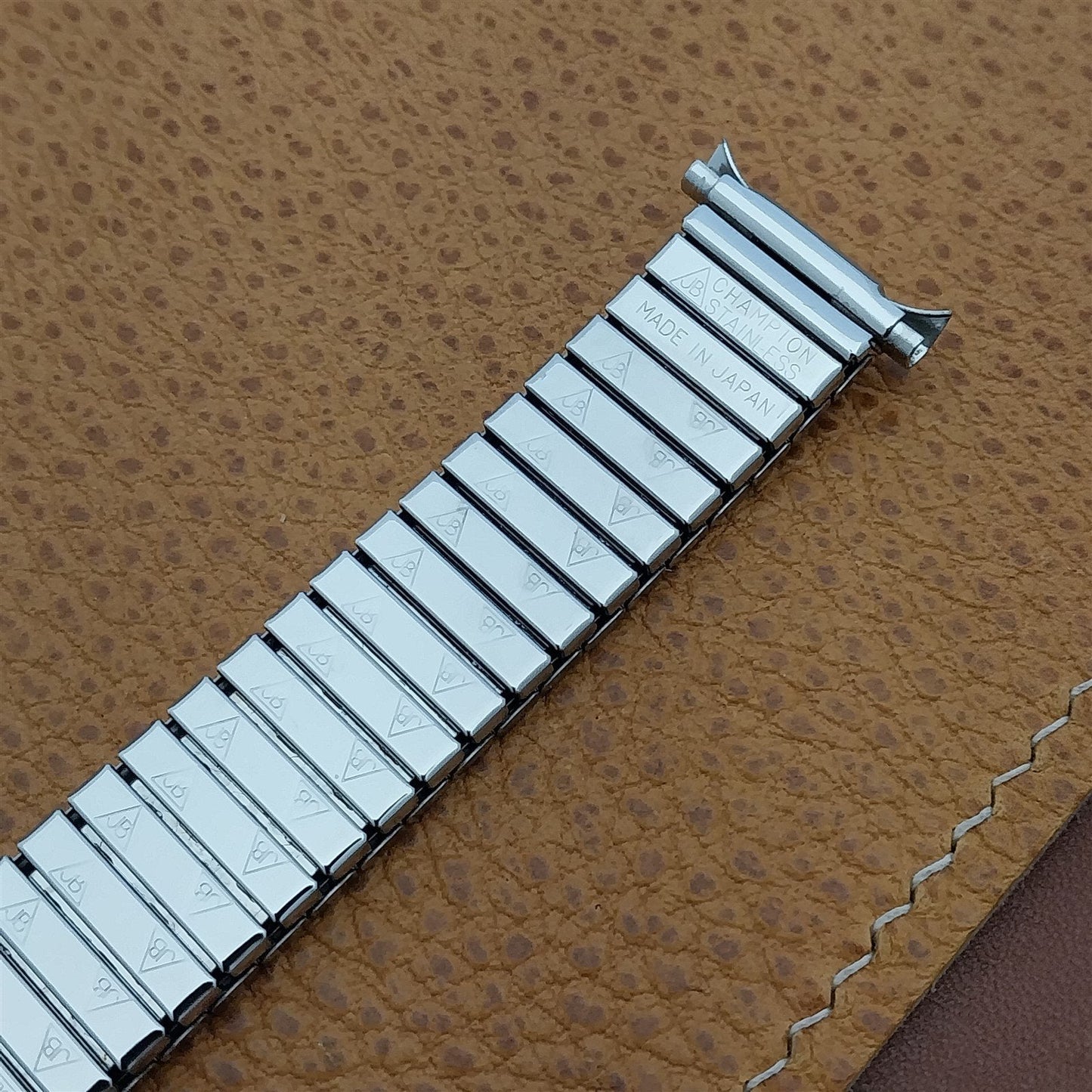 18mm 19mm 17mm JB Champion Stainless Steel Expansion 1970s Vintage Watch Band