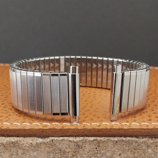 19mm 20mm 22mm Vintage JB Champion Long Stainless Steel Unused 1970s Watch Band