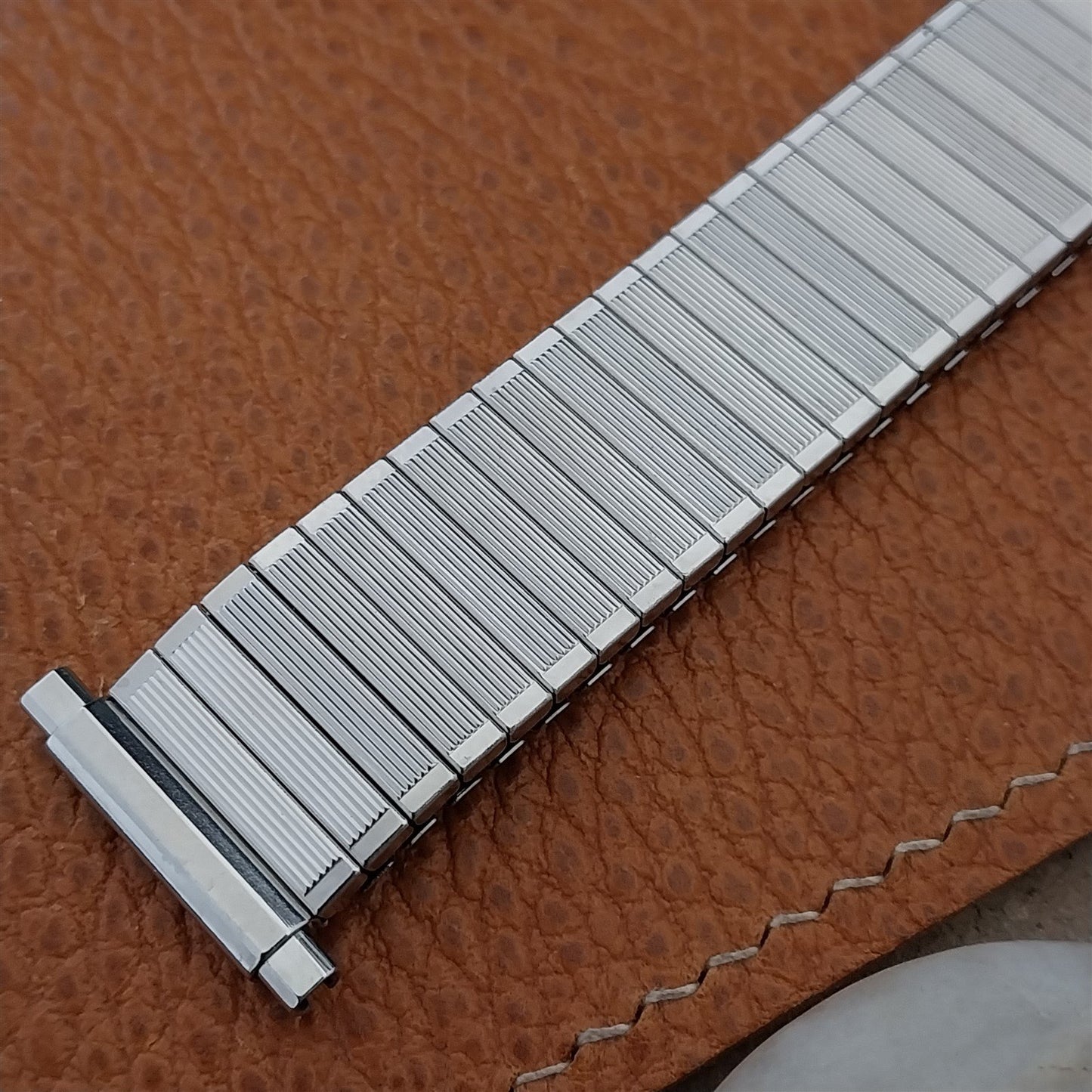 19mm 20mm 22mm Vintage JB Champion Long Stainless Steel Unused 1970s Watch Band