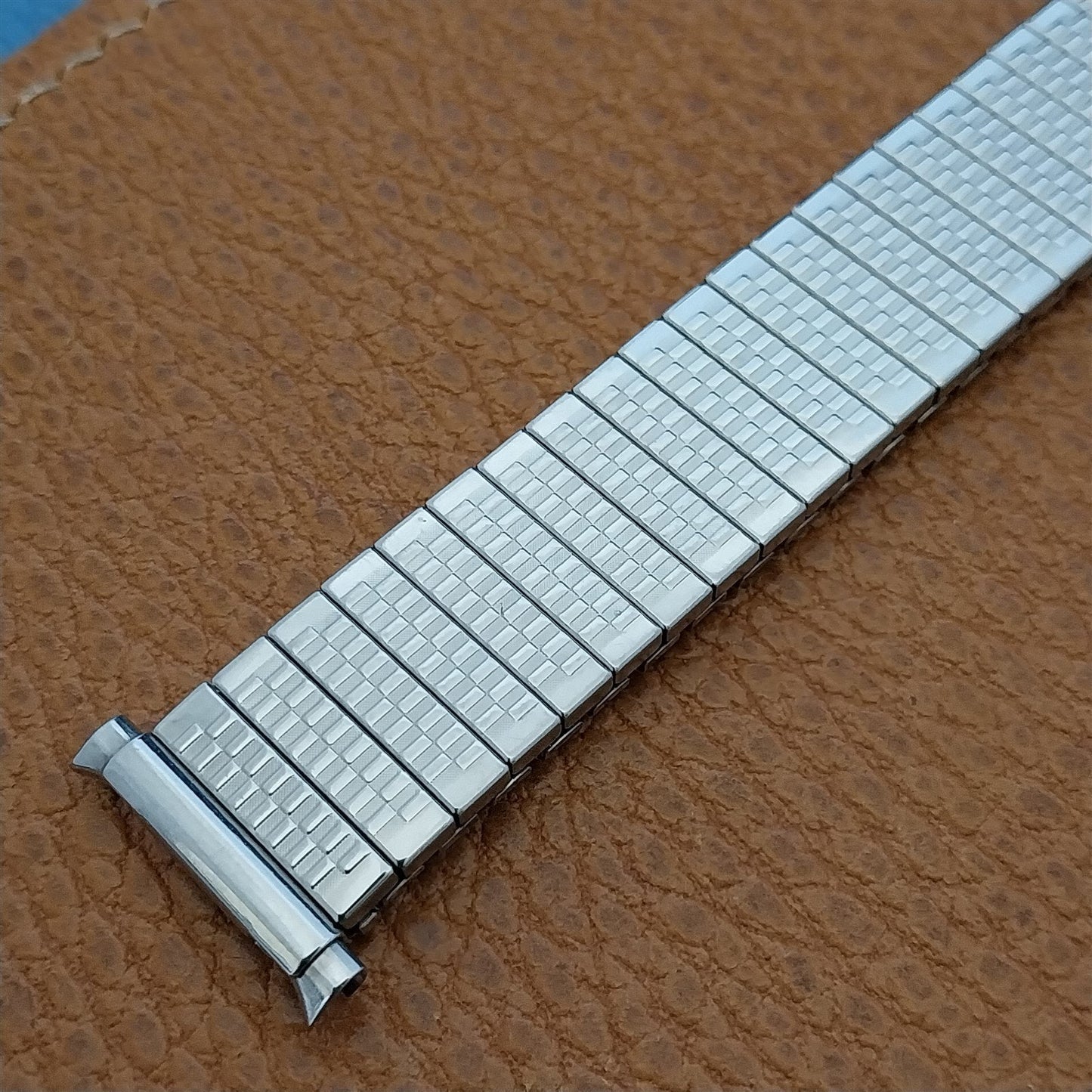 18mm 19mm JB Champion Stainless Steel Expansion nos 1970s Vintage Watch Band