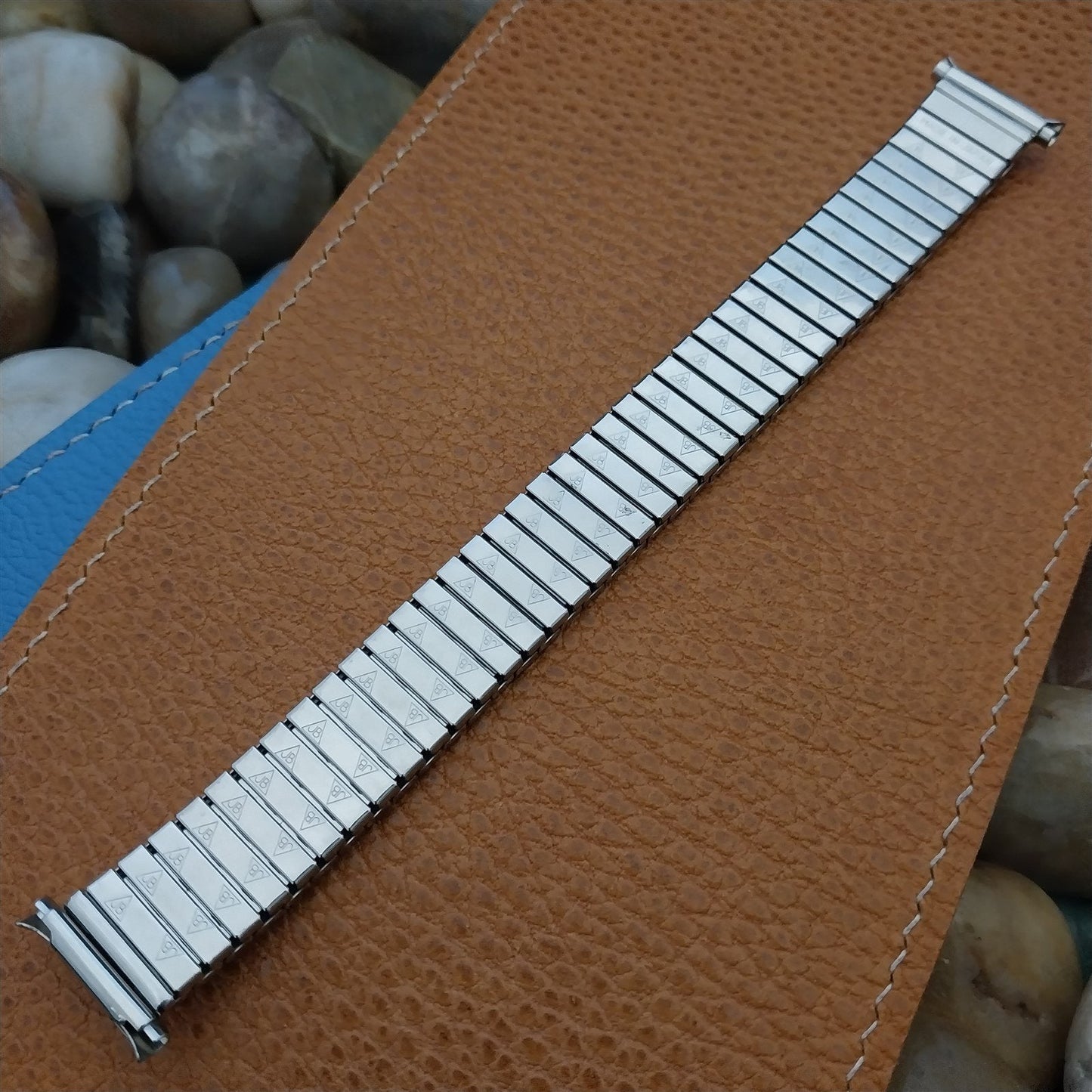 18mm 19mm JB Champion Stainless Steel Expansion nos 1970s Vintage Watch Band